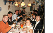 Dinner with Keio seminar class at the Swedish restaurant "Lilla Dalarna" in Tokyo
