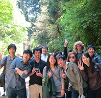 Climbing Mount Takao with my friends