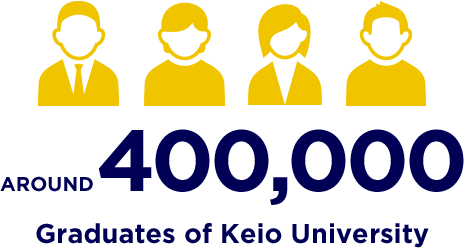 AROUND 390,000 Graduates of Keio University