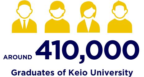 AROUND 390,000 Graduates of Keio University