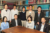 Prof. Tarui and Associate Prof. Ertl with their students