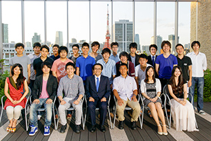 Prof. Teruo Nakatsuma and students