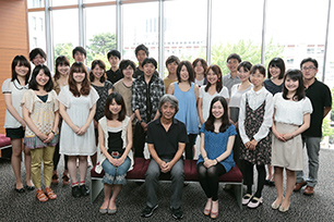 Prof. Kazuaki Inoue and students