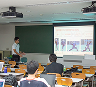 Mr.Fukutani presented his research
