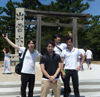 Visit to Izumo Grand Shrine with his Japanese friends from his lab