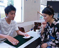 Performing magic at Tanabata Festival