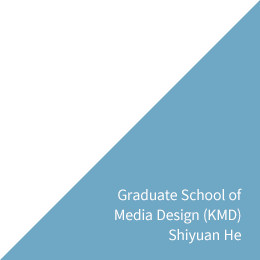 Graduate School of Media Design (KMD) Shiyuan He