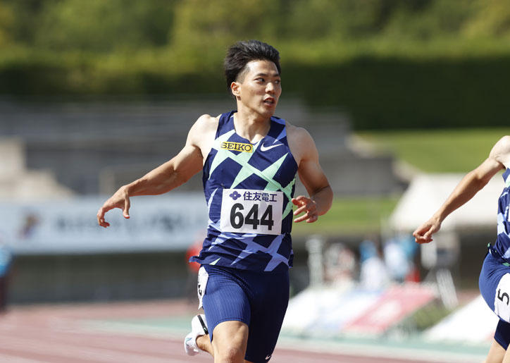 山縣亮太君 男子100メートルで日本新記録を達成 慶應義塾